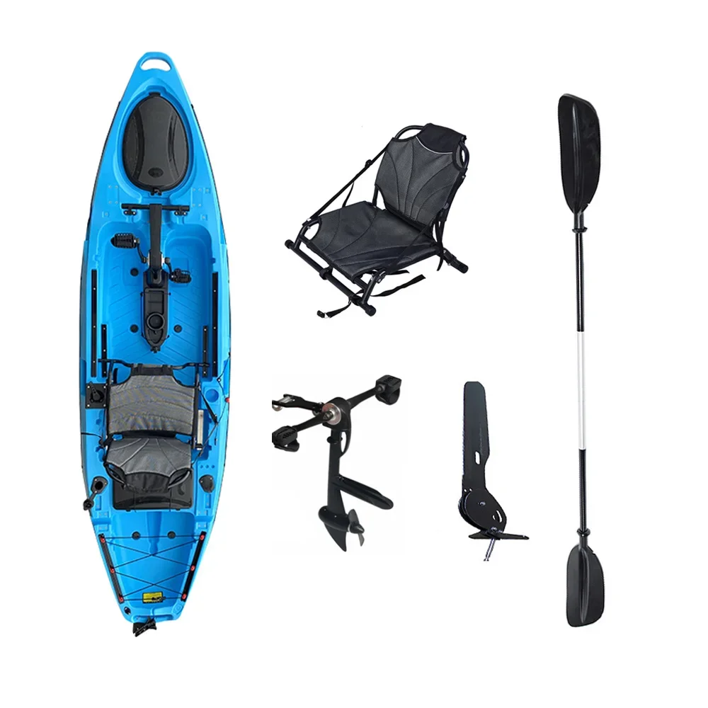 10.8ft 3.3m Waterproof 250cc Drive Pedal System Accessories Single Fishing Single Chinese Kayaks Pedal Fishing Kayak