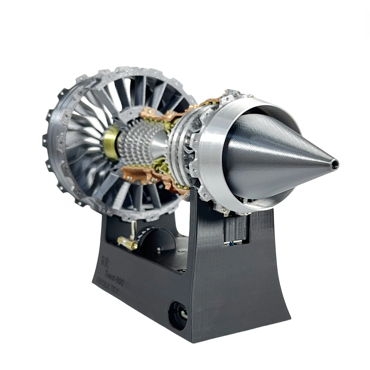 25cm TR-900 simulação de alta precisão turbofan motor modelo brinquedos aviação ventilador colecionáveis exibição estática ornamentos presentes