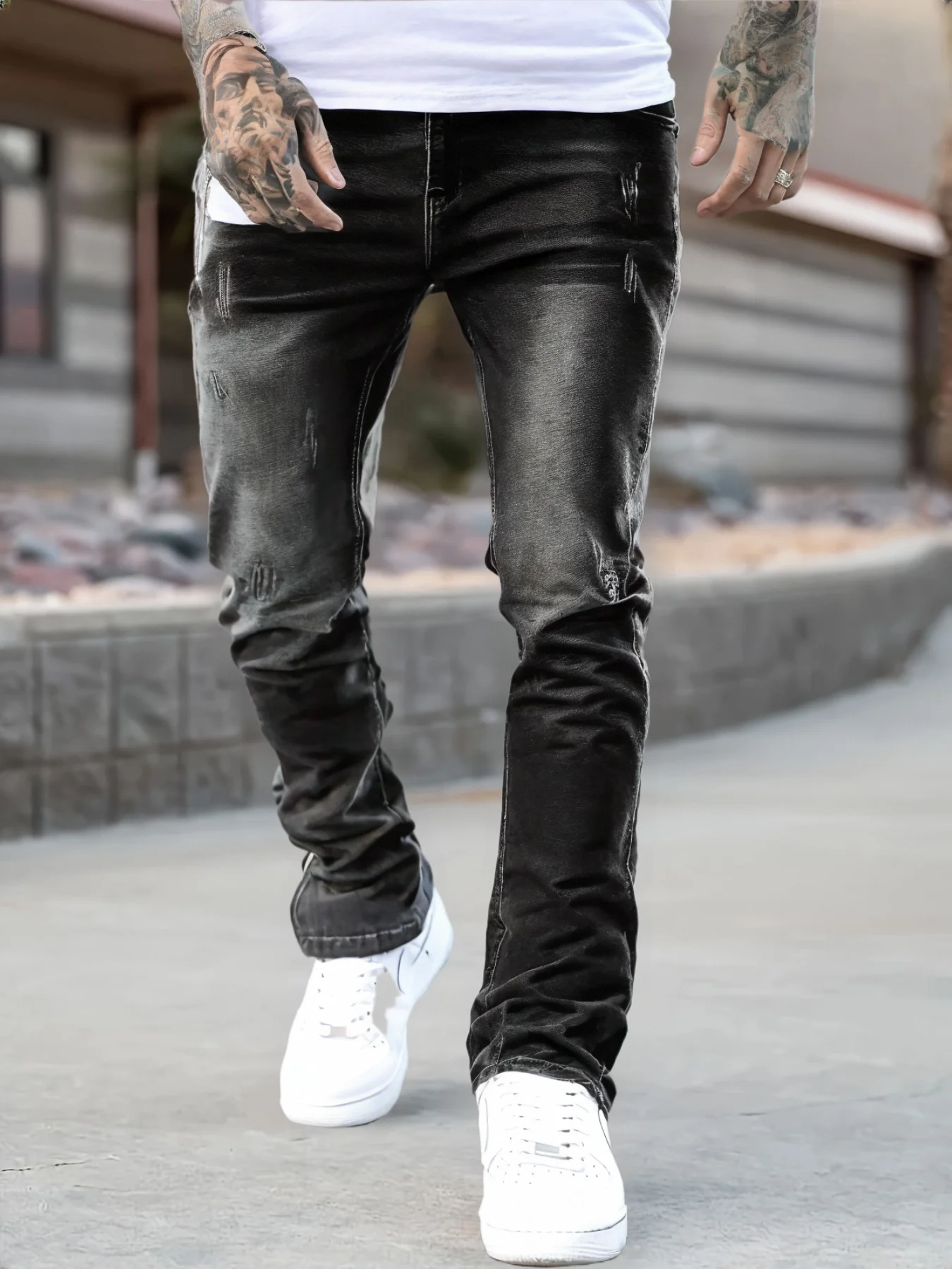

new design style D2 Men Jeans Coolguy Long Pants Straight Multiple button Hole SLIM black top quality D2 jeans pant