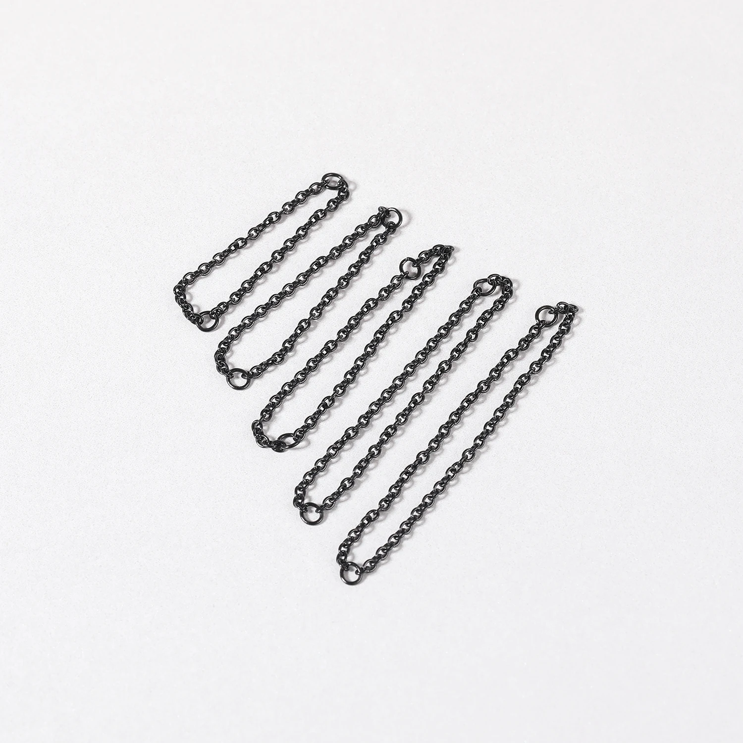 ZS 20G Schwarze Spike Nasenloch Piercings Edelstahl Kegel Nasenstecker Doule Nasenpiercing Schmuck Lange Spike Nasenloch Ringkette – Detail 12