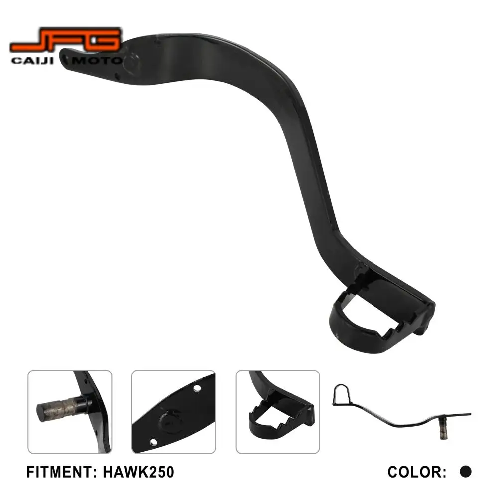 

Рычаг ножного тормоза для мотоцикла, электрические рычаги для велосипеда-грязи для HAWK 250 Hawk 250, оригинальные черные тормозные детали для мотокросса JFG
