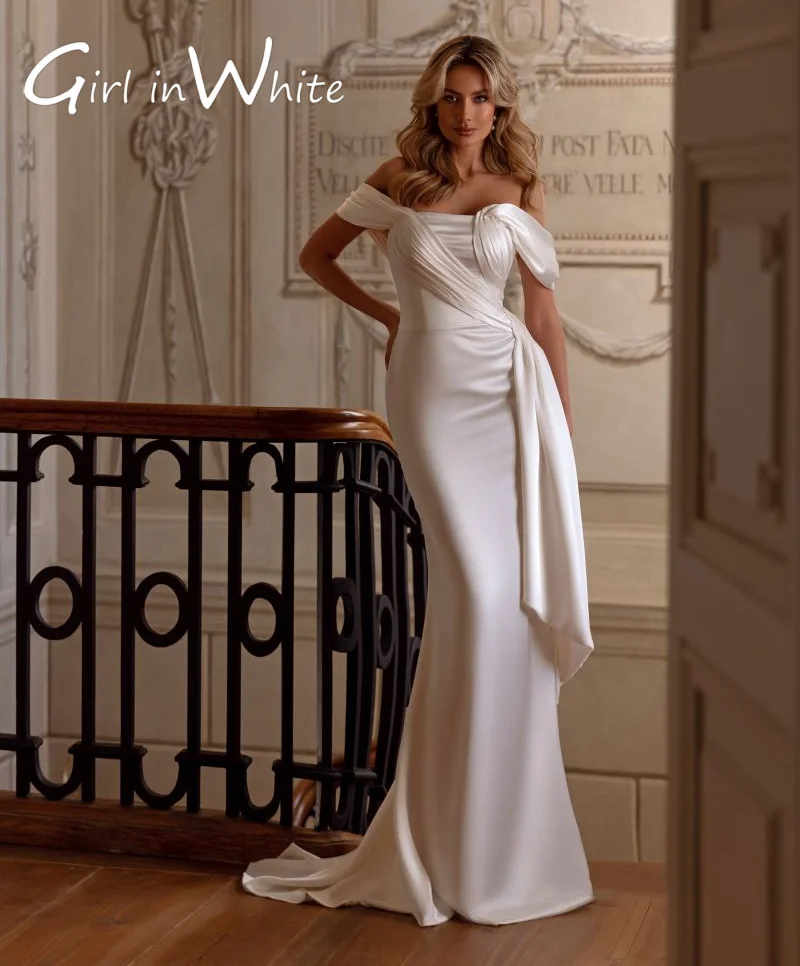 Customized Mermaid Sequins Wedding Dress Off Shoulder Wedding Gown Feather Backless Made-to-measure Dresses robe de mariée