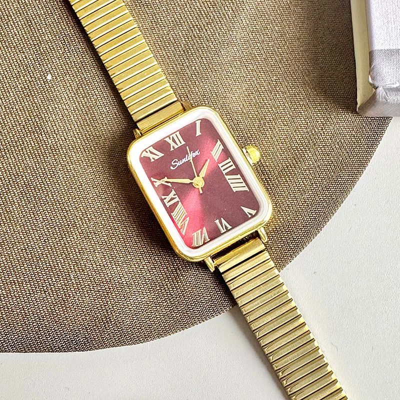

New Oval-Shaped Vintage-Style Women'S Watch With Wheat Ears And Roman Numerals. A High-End Selection Of Women'S Watches.