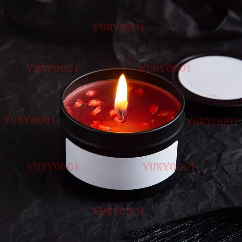 

Canned Petals Gilt 40 Degree Low Temperature Candle Couple Fragrance Cup Anti-scalding Soybean Candle