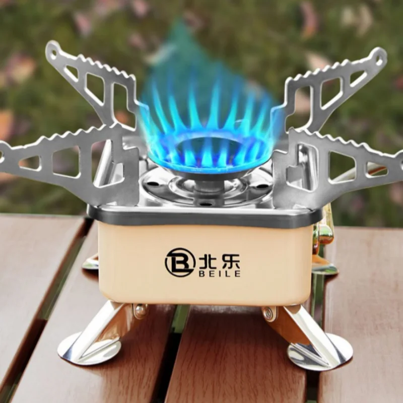 

Outdoor camping stove 4500W, easy to fold and carry, can barbecue, brew tea and boil water