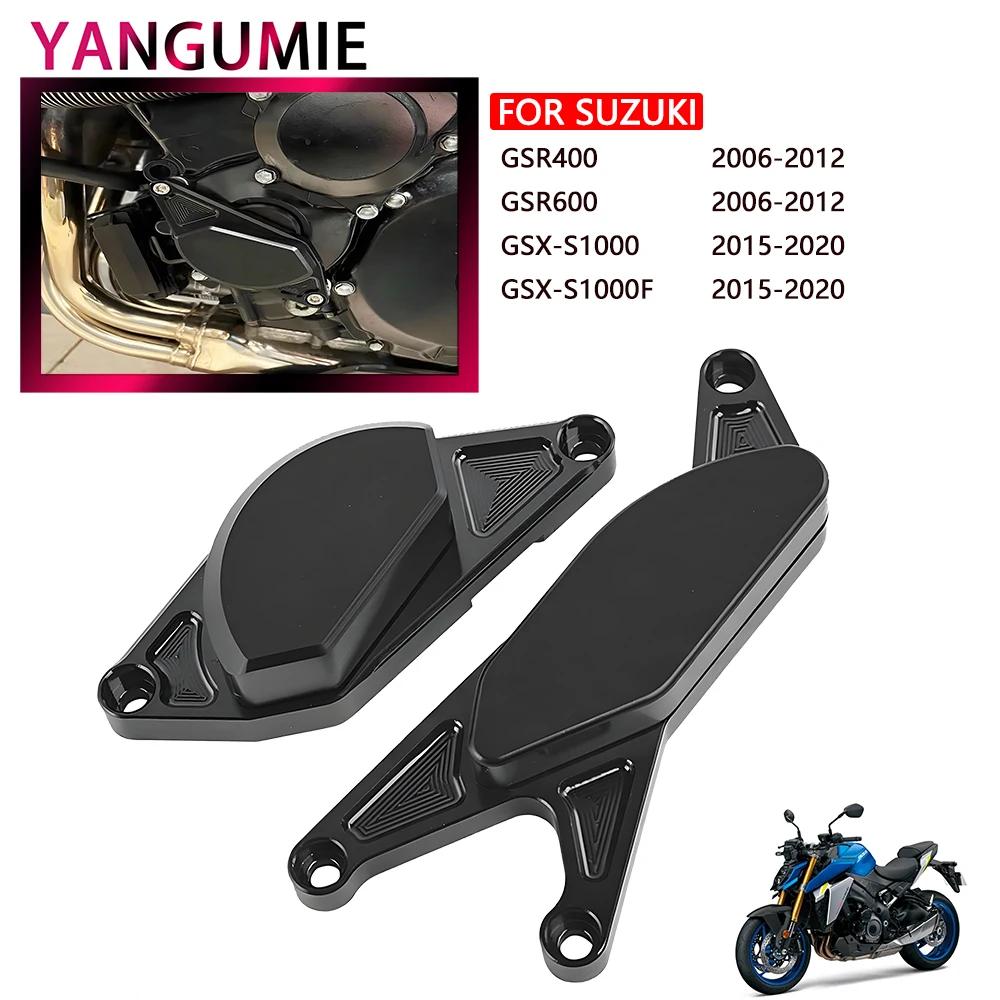 

Engine Stator Case Guard Protector Crash Pads Frame Sliders GSX-S1000 GSX-S1000F 2015-2020 For Suzuki GSR400 GSR600 2006-2012