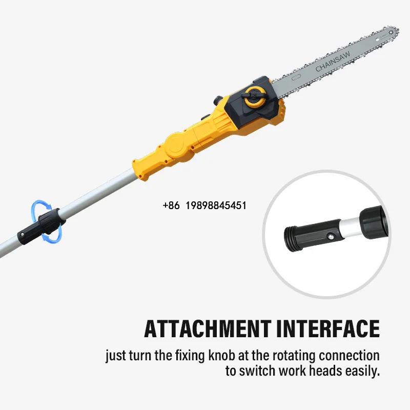 2-in-1 Cordless Pole Chainsaw Hedge Trimmer 21V Brushless 12 Inch Battery Pole Saw Wholesale