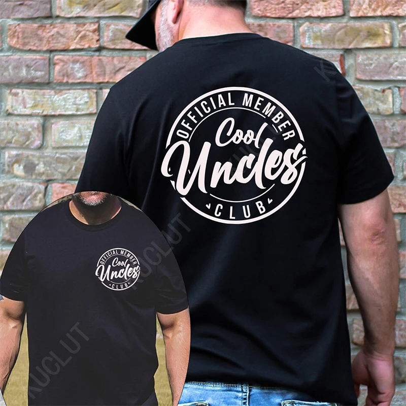 Cool Uncle Clud T-shirts for Men Uncle Birthday T-shirts Short Sleeve Clothing Fashion Summer Clothes New Uncle Tshirts Gift