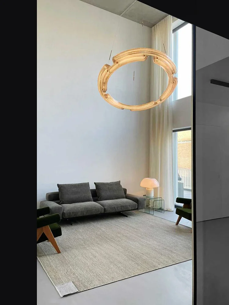 Post-Modern LED Ceiling Pendant Lights Textured Understated Luxury Home Applicant Lamps Interior Designer For Living Room