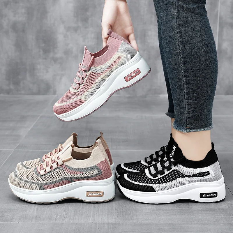 Tenis Women Sock Shoes Light Sneakers for Women Breathable Casual Shoes Light Sports Shoes Platform  for Men Walking