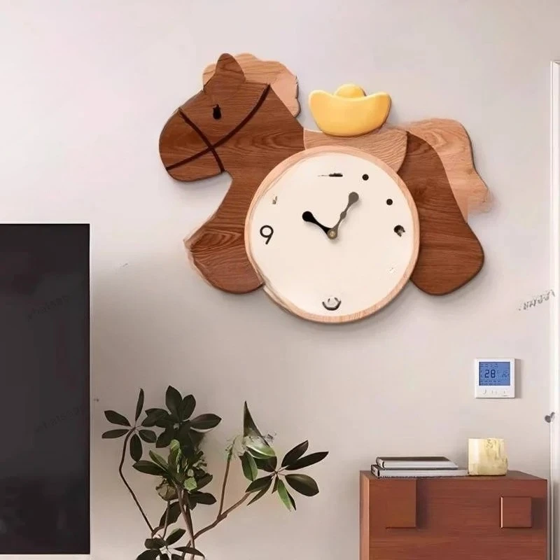 

Wall Clock Design Wooden Quartz Cozy Bedroom Decoration Wall Clock Aesthetic Cute Orologio Parete Mechanism Kit