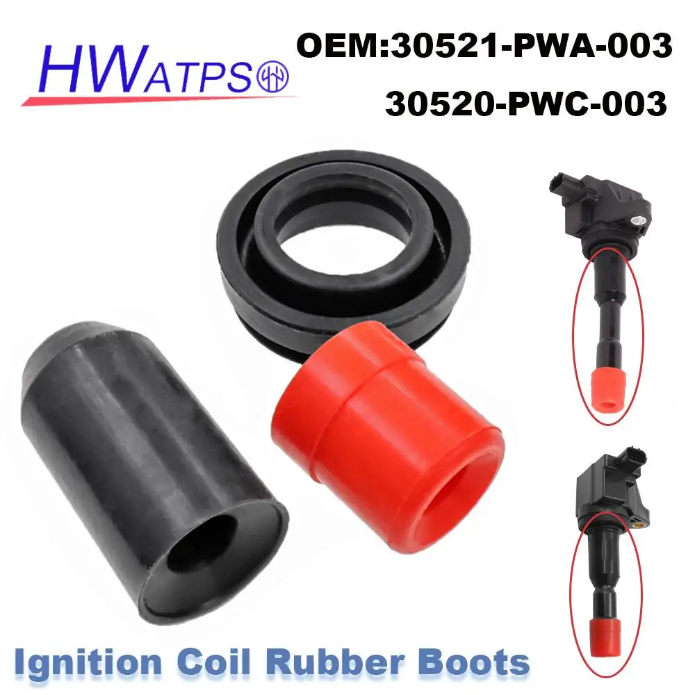 For Honda Civic Fit City Jazz Airwave L12A2 L13A1 L13A7 LDA1 LDA2 Ignition Coil Rubber Boots 30521-PWA-003 30520-PWC-003 5C1405