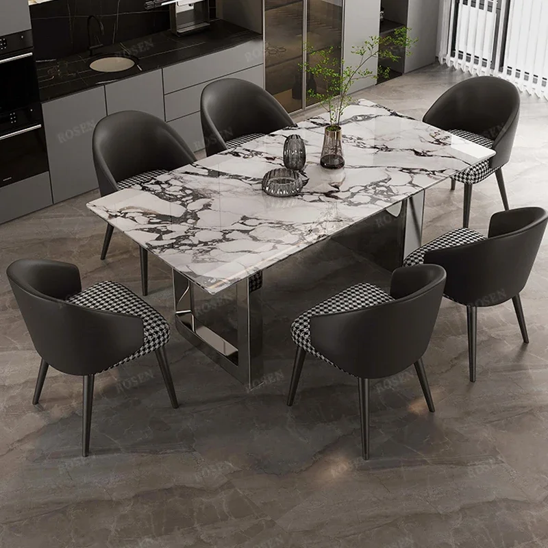 

Restaurant Marble Dining Tables Center Coffee Camping Office Desk Extensible Bench Table Patio Dining Mesas De Comedor Furniture