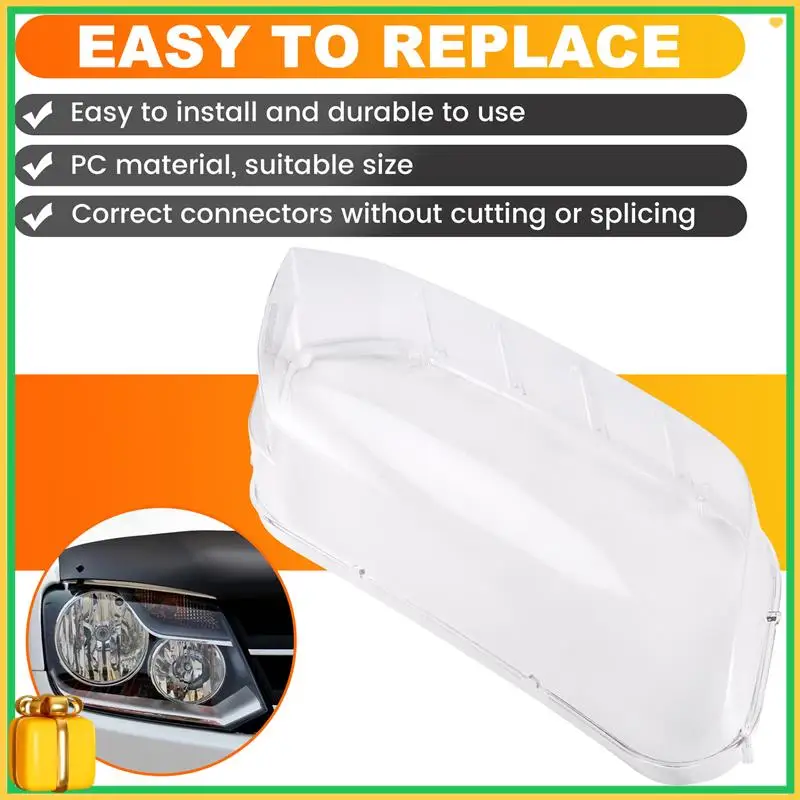 

Premium For VW Amarok 2011-2022 Headlight Cover Shade Headlamp Shell Transparent Lampshade Case Lens