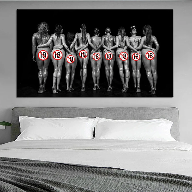 

Modern Sexy Women Wall Art Canvas Painting Canvas Prints Tempt Nude Art Female Model Poster Wall Picture for Bedroom Home Decor