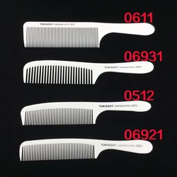 Barber Comb White Carbon Fiber Anti Static Hair Combs Barber Accessory Hair Brush Hairstyling Professional Accessory Barber Shop