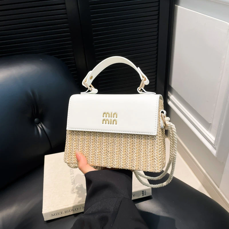 

Стильная пригородная сумка через плечо - минималистичная винтажная сумка-мессенджер, женская однотонная роскошная сумка