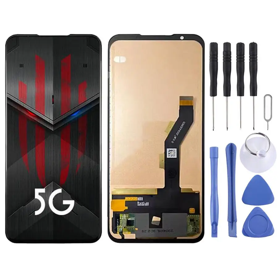ZTE Nubia RedMagic 5G/5S NX659J 6.65 Inch TFT LCD Screen Full Assembly with Digitizer Not Supporting Fingerprint Identification
