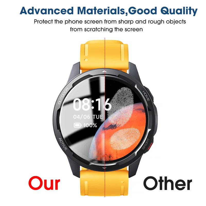 Tempered Glass Film for Xiaomi Mi Watch S1/S1 Active Smartwatch 9H Clear Scratch Resistant Screen Protector image 3