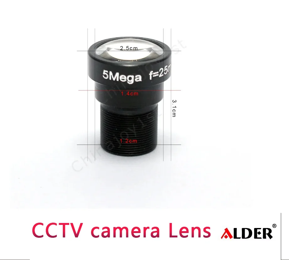 5mp 25mm M12 lens  F1.8 HD CCTV ipc Camera Lens IR 650 filter HD Security Protection Camera Lens Fixed Iris Surveillanc Mini