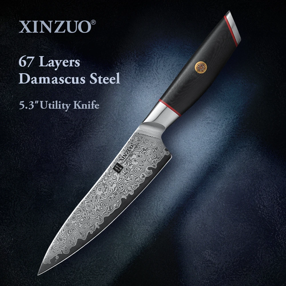Commercial Kitchen Equipment List - มีดอเนกประสงค์ XINZUO ขนาด 5.3 นิ้ว มีดครัวอเนกประสงค์