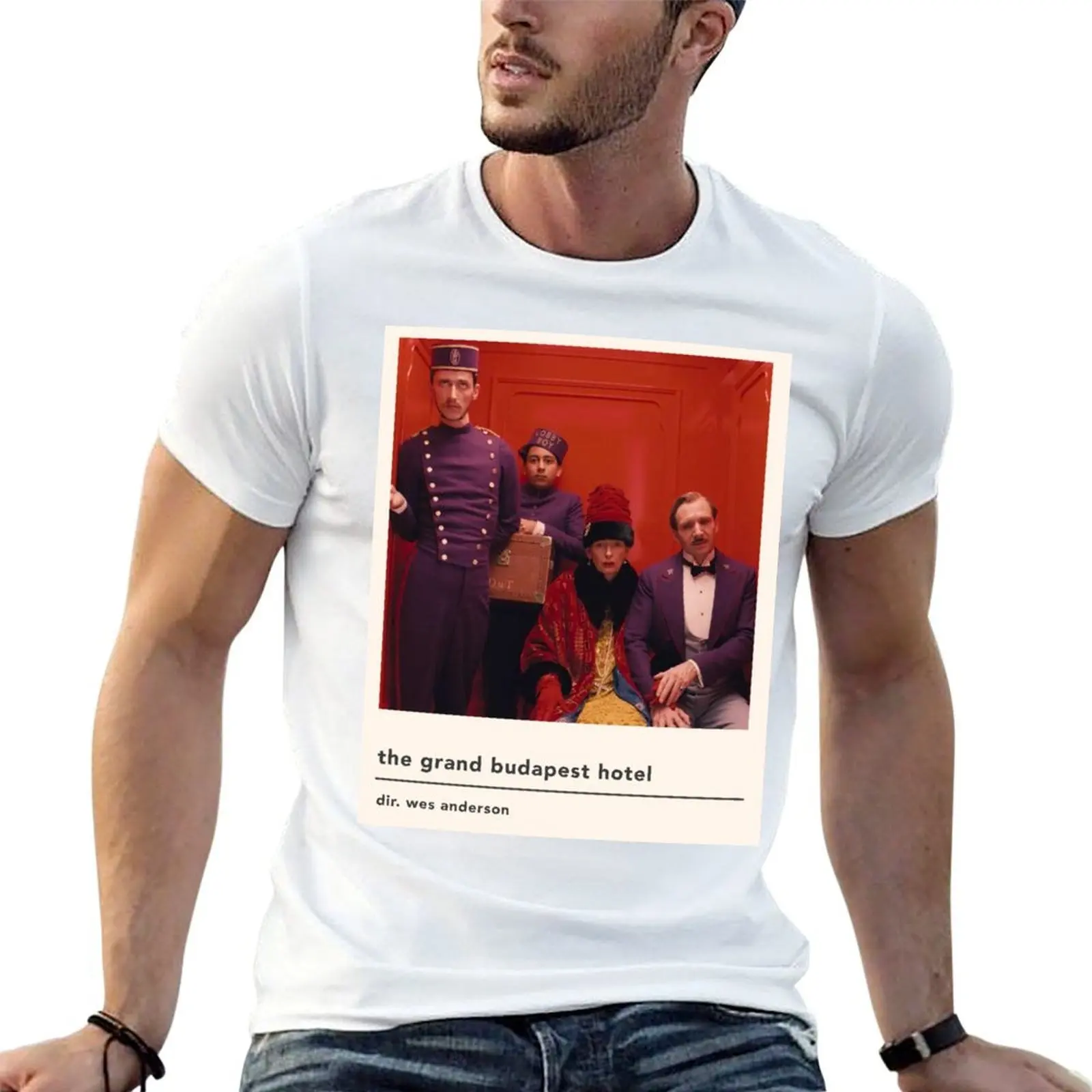 minimalist the grand budapest hotel movie poster T-Shirt funny t shirts cotton t shirt personalised T-Shirt