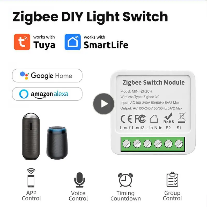 Tuya Versatile Secure Modern Game Changer Stylish Revolutionary Innovative Smart Switch Wireless Control 2-way Iot