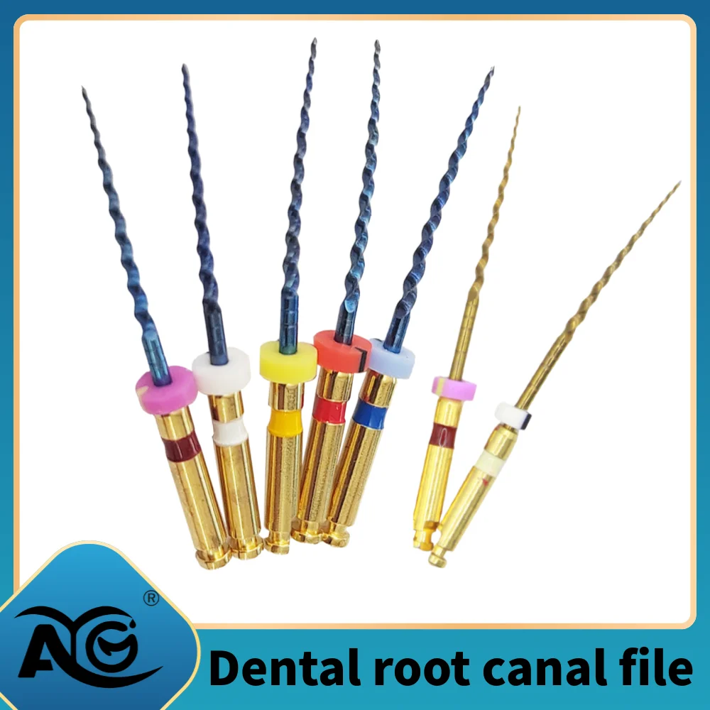 

19/21/25mm SX-F3 Blue/Gold Files Rotary Universal Engine Endodontic Anti-Fatigue Constant Needle Dentistry Root Canal Material