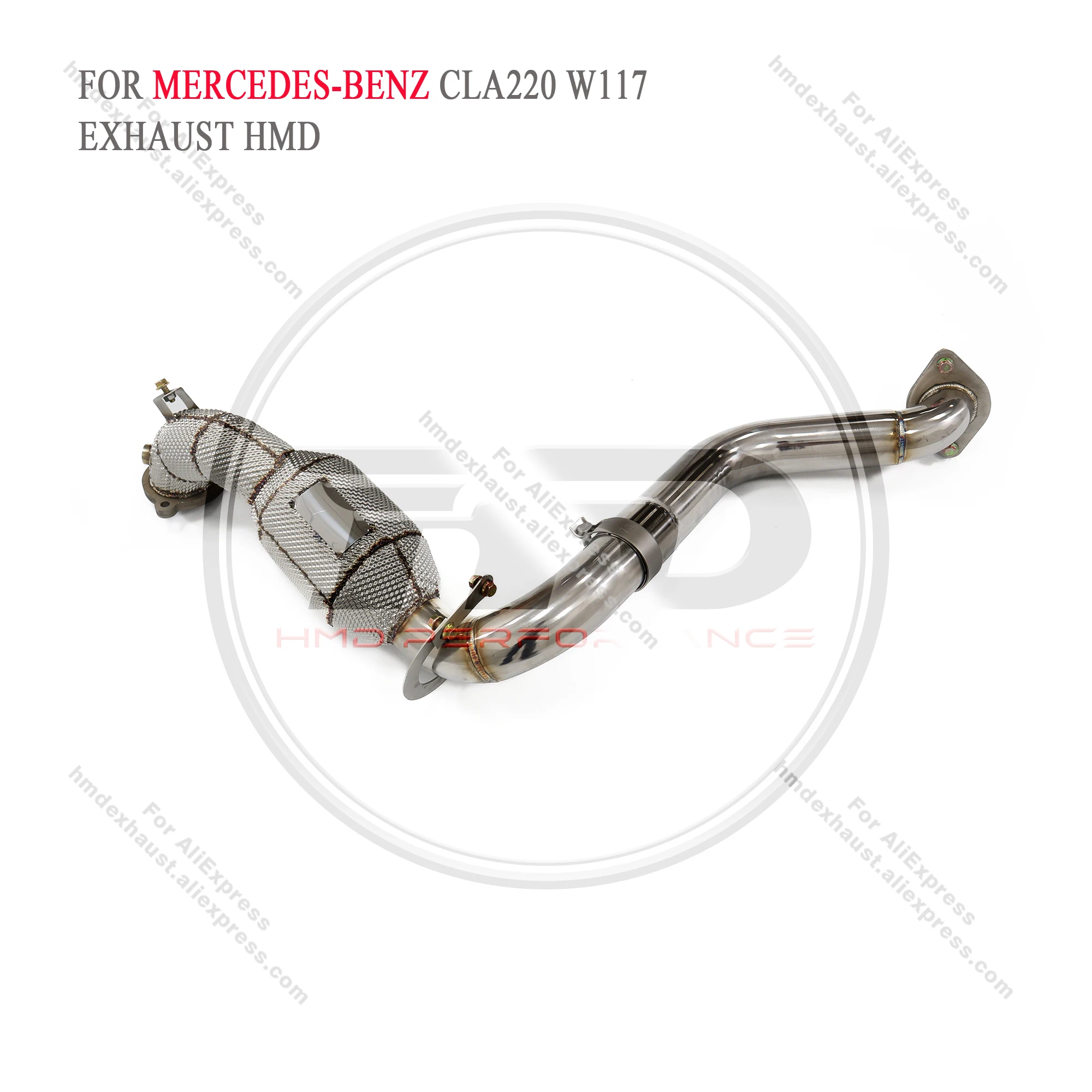 HMD Exhaust System Stainless Steel Performance Downpipe for Mercedes Benz CLA220 W117 2.0T With Heat Shield