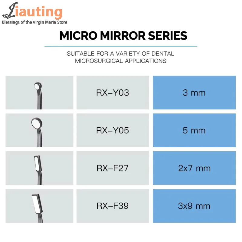 Réflecteur dentaire à Micro miroir buccal, avec poignée amovible, Odontoscope Autoclavable, désinfectable, outils de vérification multifonctions