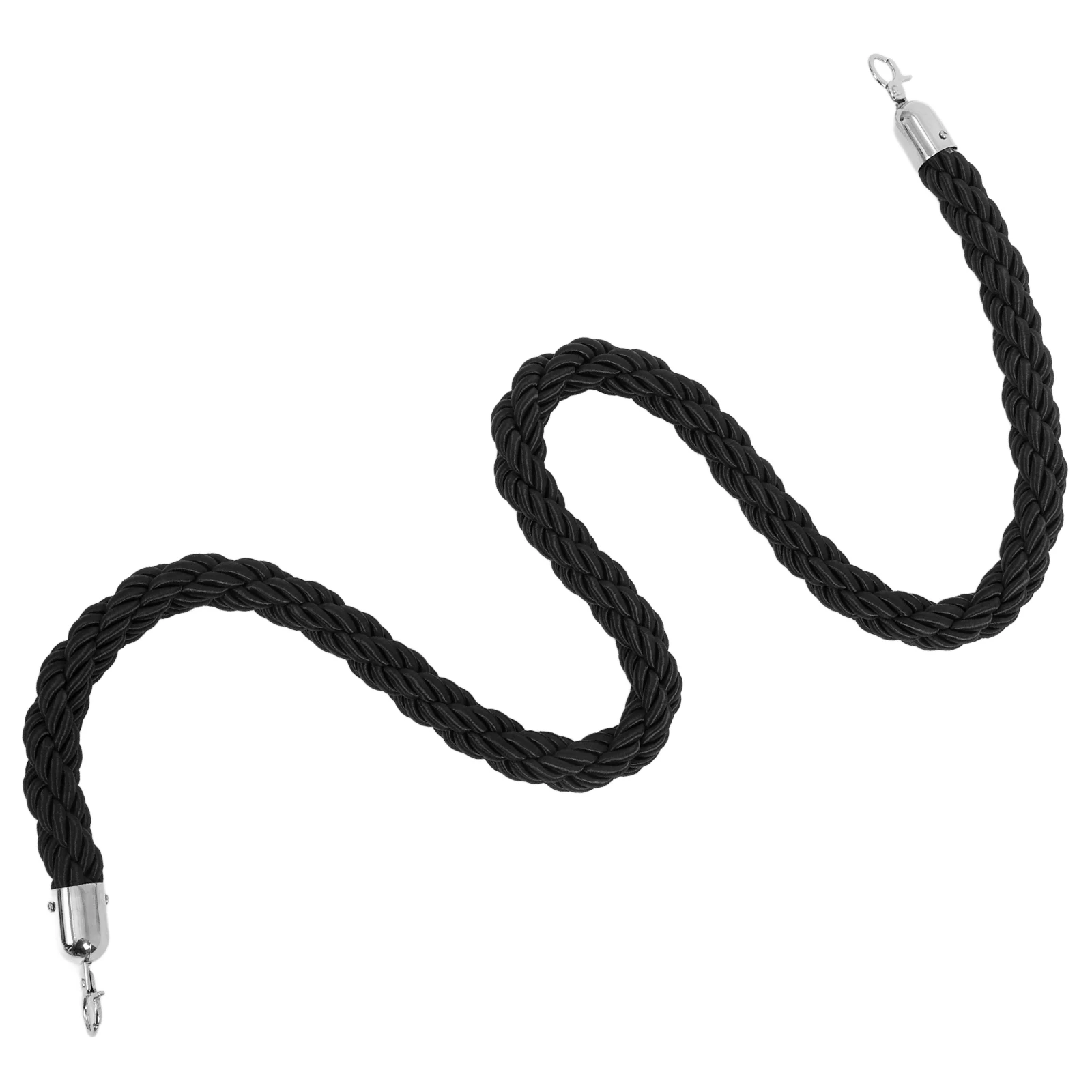 Barrera de cuerda de aislamiento, cuerda trenzada trenzada, Control de multitudes, divisor de cola, poste, cinta de seguridad para eventos de Hotel, rojo y blanco