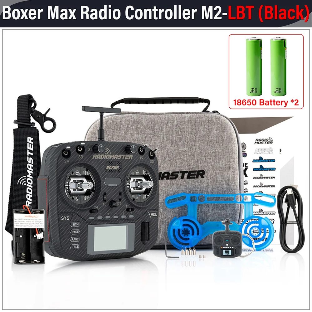 

Радиоконтроллер RadioMaster Boxer MAX 16CH AG01, 2,4 ГГц, 6,6-8,4 В, поддержка ExpressLRS