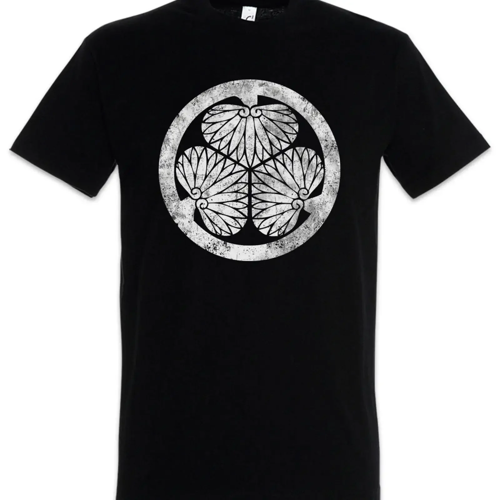 TOKUGAWA CLAN LOGO MON T SHIRT Shogunat Shogun Oda Nobunaga Ieyasu vintage Washed Top For Everyday Wear designer clothes