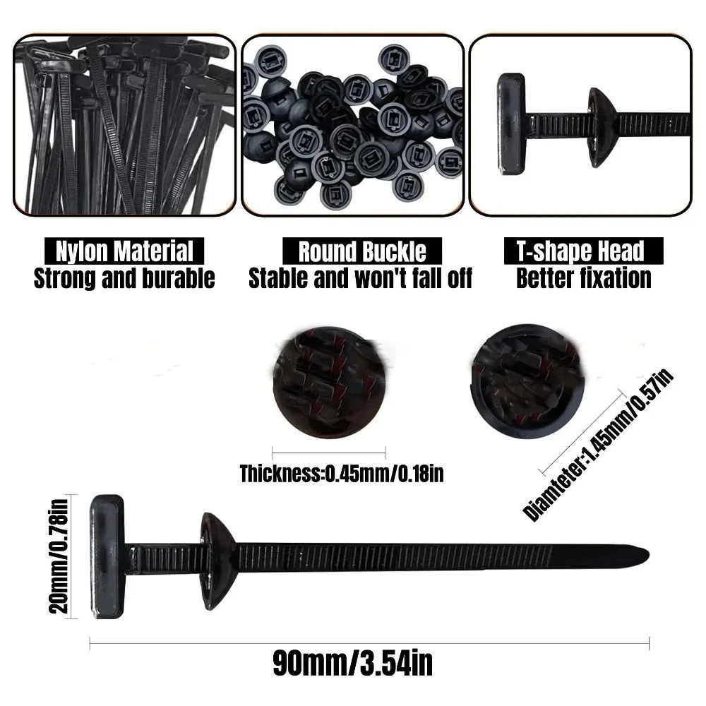 

Cable tie buckle fixed through the core nail cable tie buckle mudguard fender inner lining trunk buckle