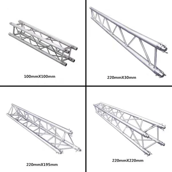 Aluminium truss joints - movable modular design, fast installation, 1000 kg load-bearing capacity