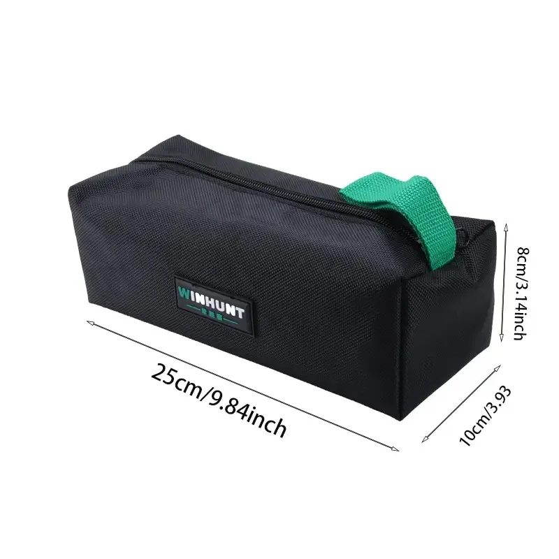 Multifunctional 1680D Oxford Cloth Portable Tool Kit Hardware Wrench Storage Tool Bag Screwdriver Storage Bag Handbag Green