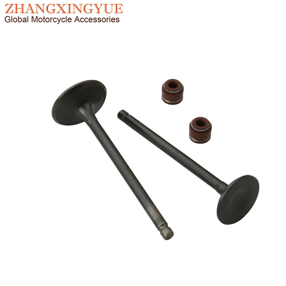 2PC Agility125 Like125 Intake And Exhaust Valves For Kymco Agility Like Movie XL 125 People125 14711-KUDU-900 14721-KUDU-900