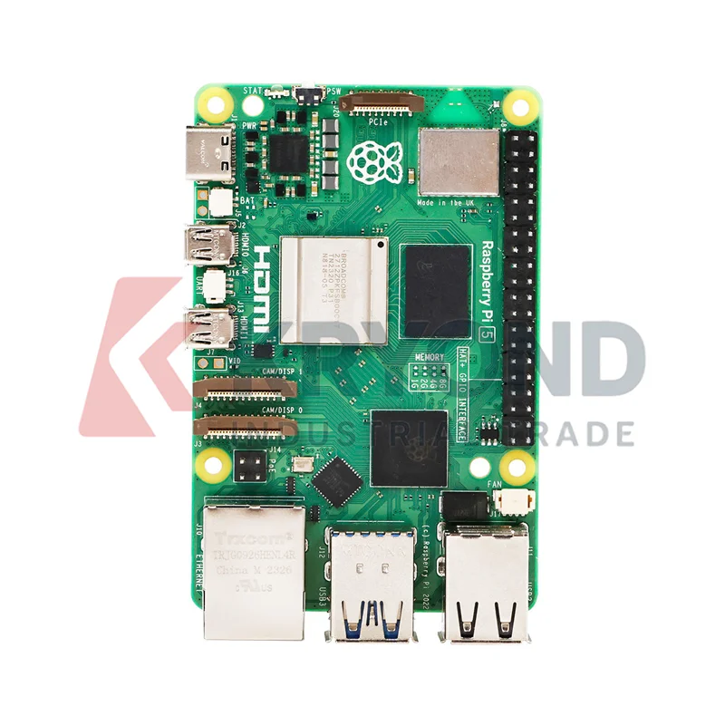 Raspberry Pi 5 Single Board Computer Quad Core Cortex A76 PCIe 1GB 2GB 4GB 8GB 16GB RAM Linux AI IoT OpenCV Robotics Industrial