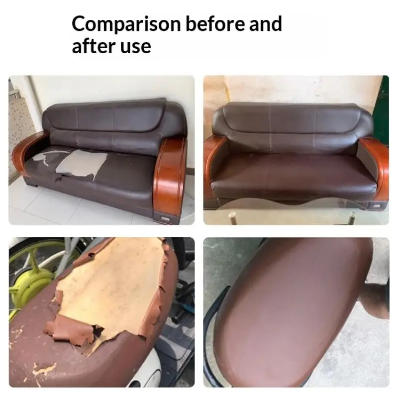 Selbstklebendes Leder-Reparaturband für Heimwerker – Ideal für Sofa, Motorrad, Autositz, Taschen und mehr – Detail 7