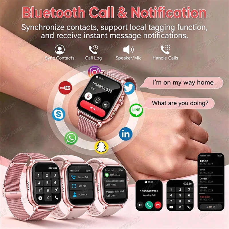 2026New 1400mAh Capacity Battery Smart Watch Women 2.01