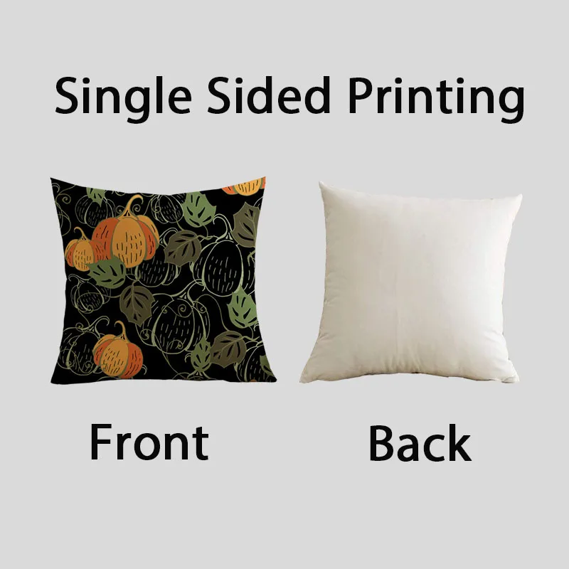 

autumn Pillow cover 45x45 cushions cover Pumpkin pattern decorative cushions sofa for Harvest Festival Decorative cushions