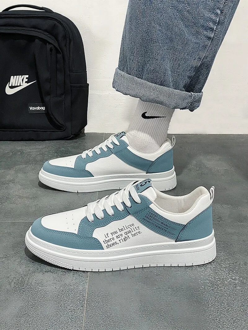 Men's Casual Shoes 2026 New Style Breathable Trendy All-Match Thick Bottom Heightening Labor Protection Sports White Trend Shoes