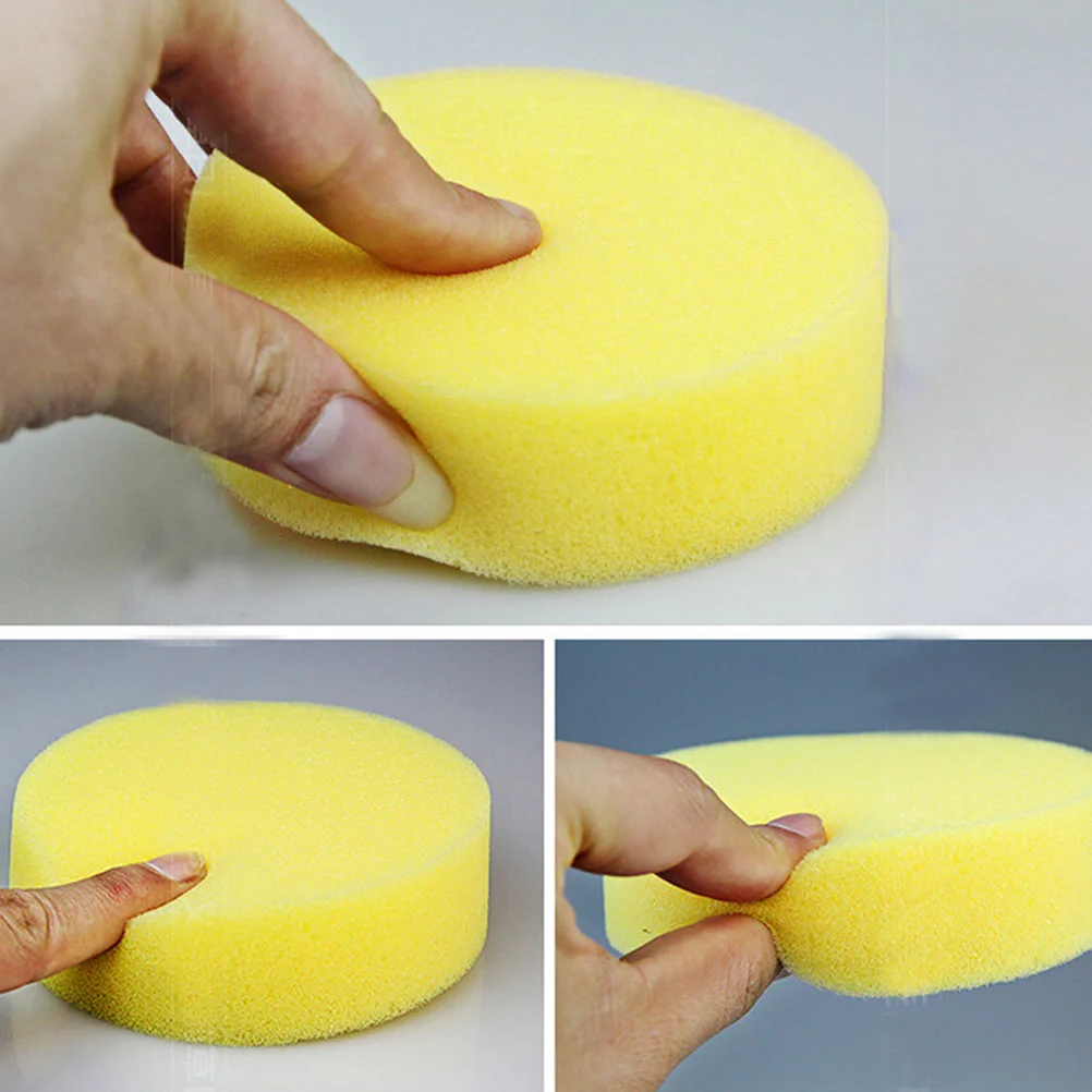 36Pcs Car Polishing Waxing Sponge Pads Circular Automobile Buffing Sponge Outdoor Vehicle Cleaning Tools