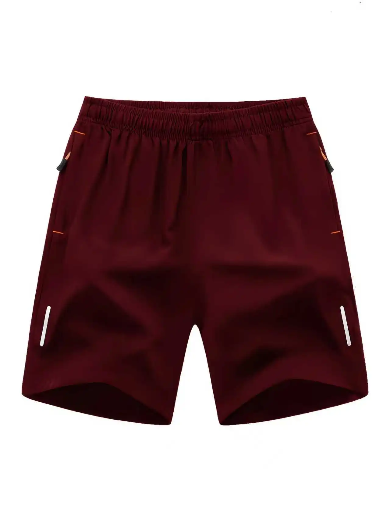 Herren Schnelltrocknende Sportshorts mit Reißverschlusstasche, elastischem Bund und Kordelzug, lässige Workout-, Lauf- und Fitness-Shorts, kurze Hosen für Männer, Sommer, Outdoor-Sport – Detail 7