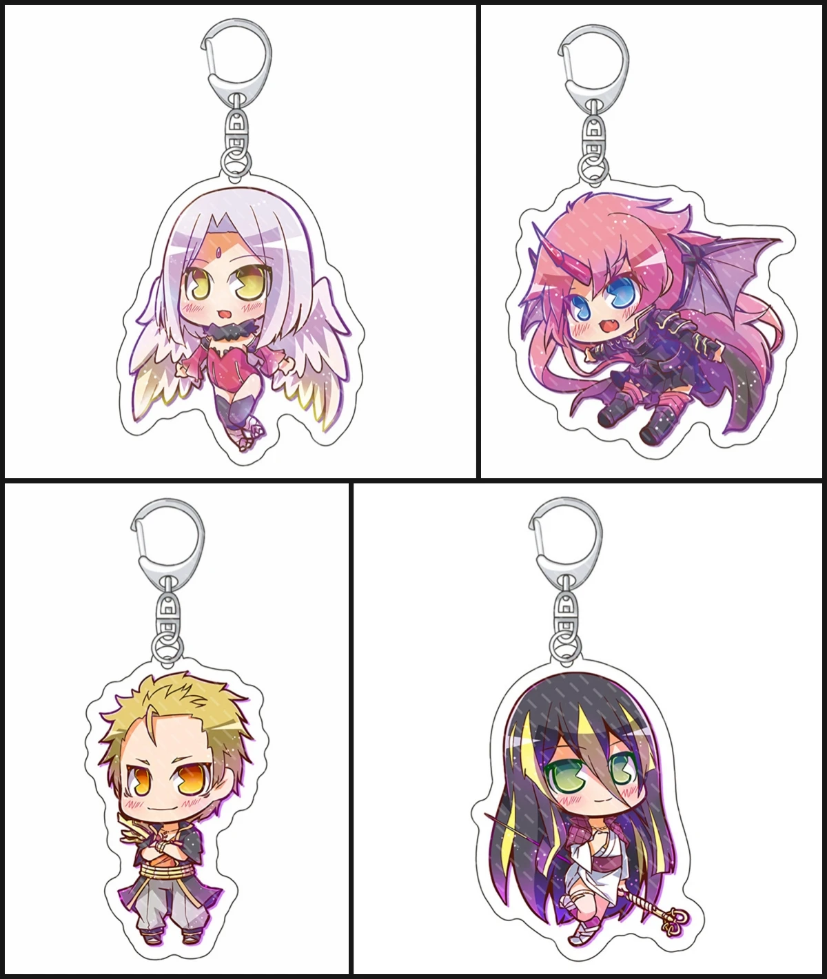 Cute Anime That Time I Got Reincarnated as a Slime Acrylic  Keychain Figures Rimuru Tempest Keyring Bag Charm Pendant Key Chain