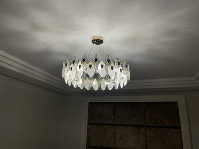 LED Postmodern Colorized Peacock Gold Designer