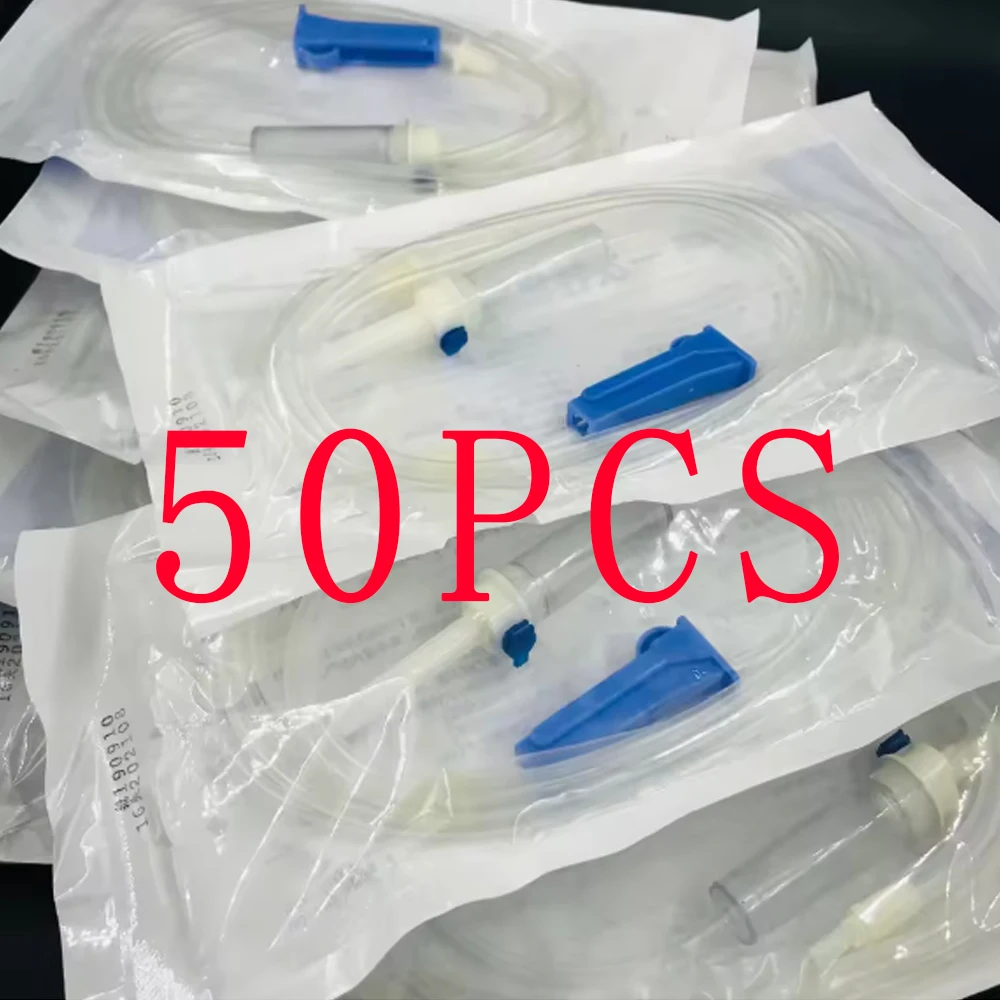 50 PCS Disposable Transparent Dental Implant Irrigation Tube Compatible with NSK Water Pipe for Surgical Flushing and Oral RinSE