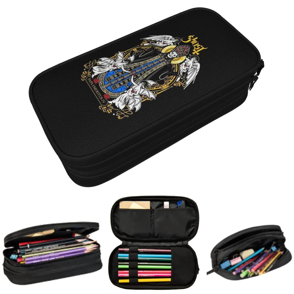 

Ghost Band Metal Rock Music Pencil Case for Boy Girl School Pen Box Pencil Bag Stationery Supplies Pen Holder Bag