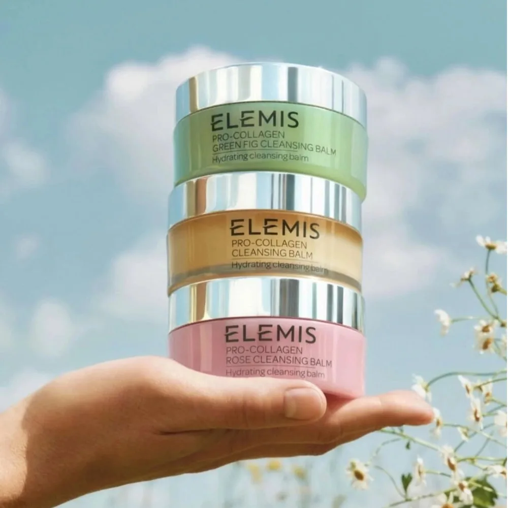 ELEMIS 100ml Bálsamo de limpeza Pro-colágeno Doce Figo Camomila Rosa Fragrância Limpeza Profunda Eficiente Cuidados Faciais Removedor de Maquiagem