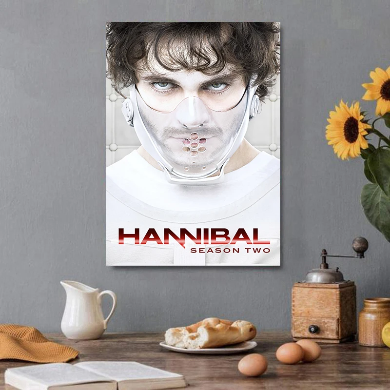 Horror TV Series Hannibal Posters Movie Wall Art Picture Canvas Painting Prints for Bar Club Bedroom Home Decoration